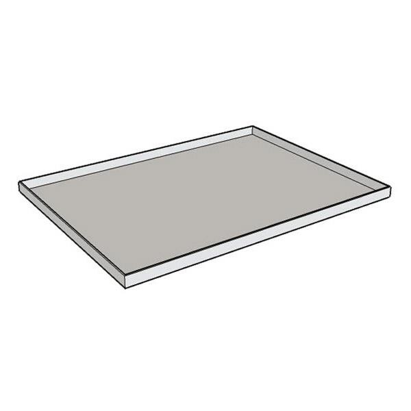 Topplade - Stål 500/05 - 530 x 500 mm - RAL 9002