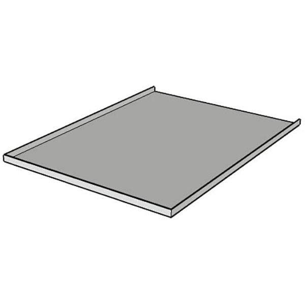 Topplade - Stål 700/07 - 705x736x25mm - med slingrekant