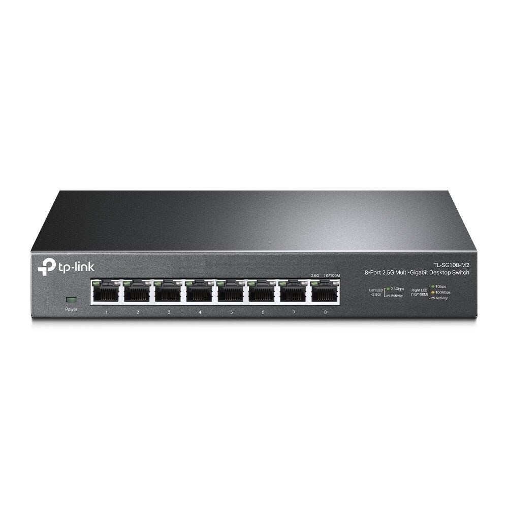 Netværksswitch - TP-Link - 8-Port - 2.5G - Sort