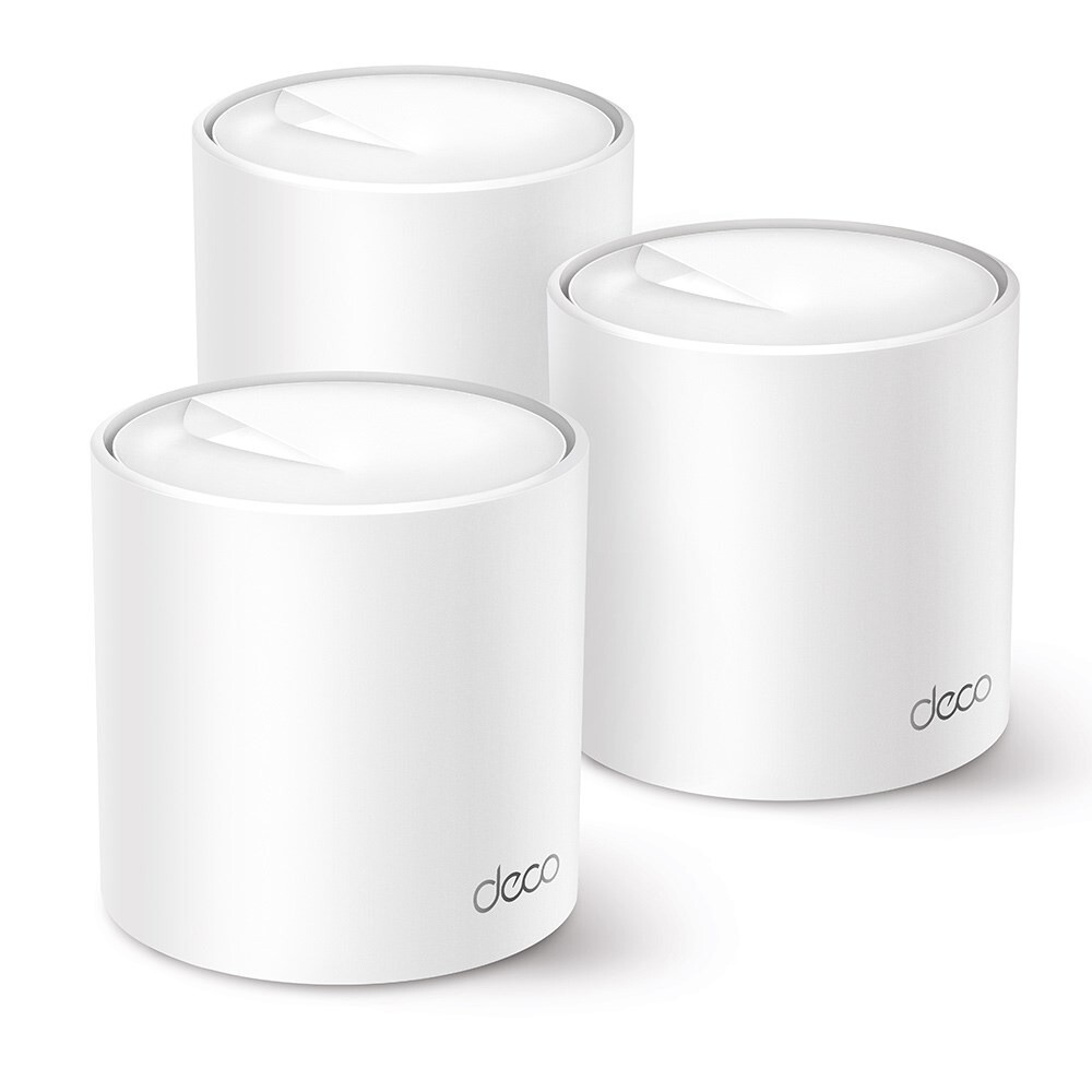 Router, TP-Link, AX3000 Whole Home Mesh Wi-Fi 6 System, hvid