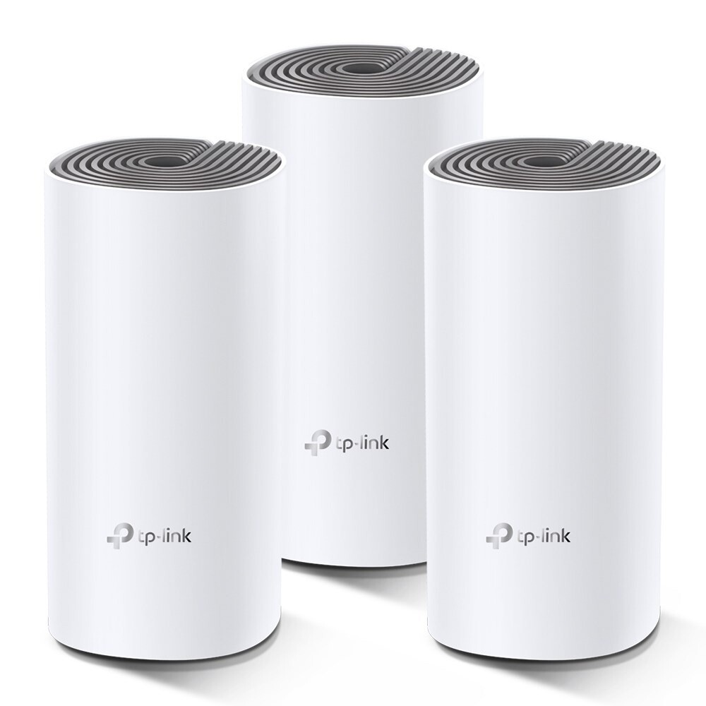 Wifi forstærker TP-Link DECO E4 AC1200 Whole Home Mesh Wi-Fi System 3-pak
