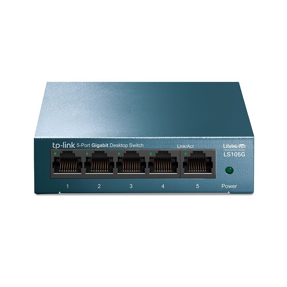Switch TP-Link LS105G LiteWave 5-Port Gigabit Desktop Switch, blå