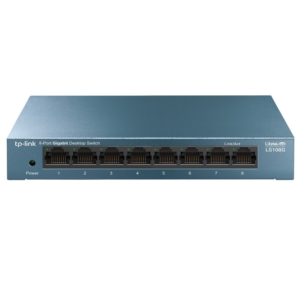 Switch TP-Link LS108G LiteWave 8-Port Gigabit Desktop Switch, blå