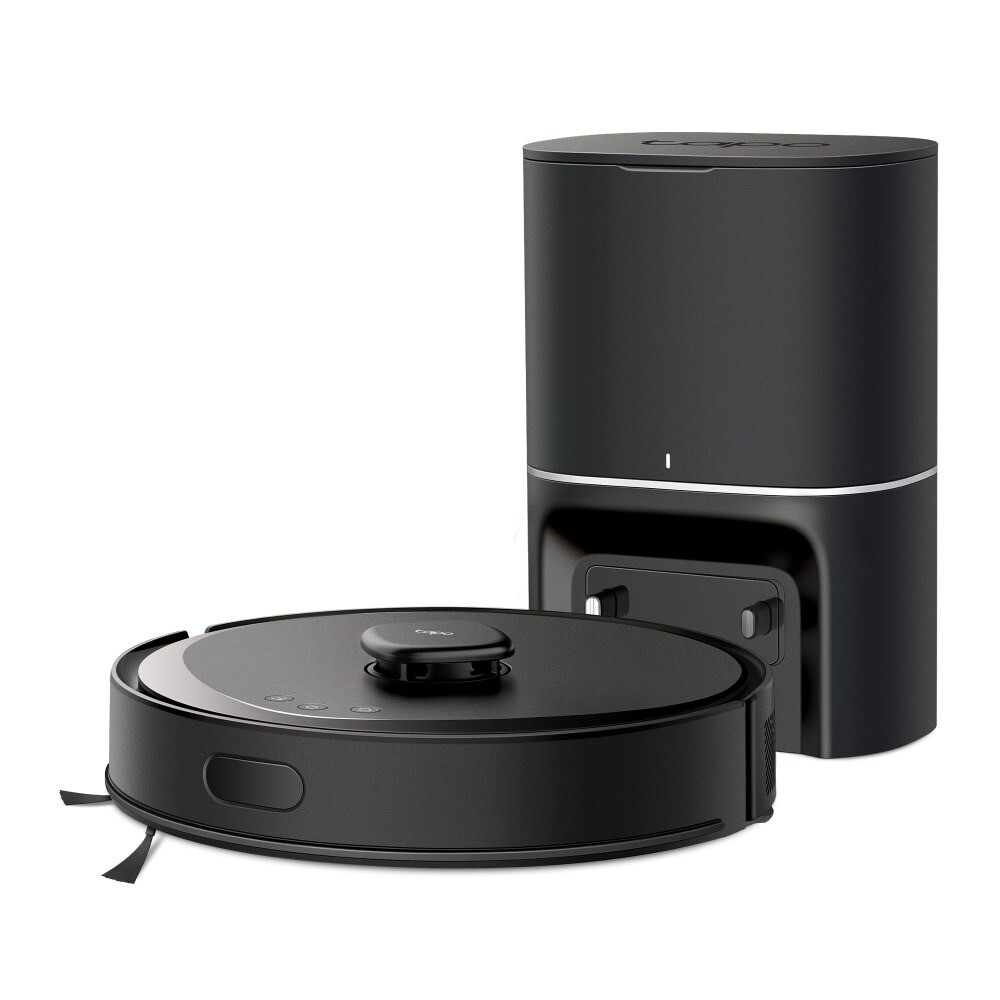 Robotstøvsuger, TP-Link, Robot Vacuum Cleaner & Auto Empty stand, sort