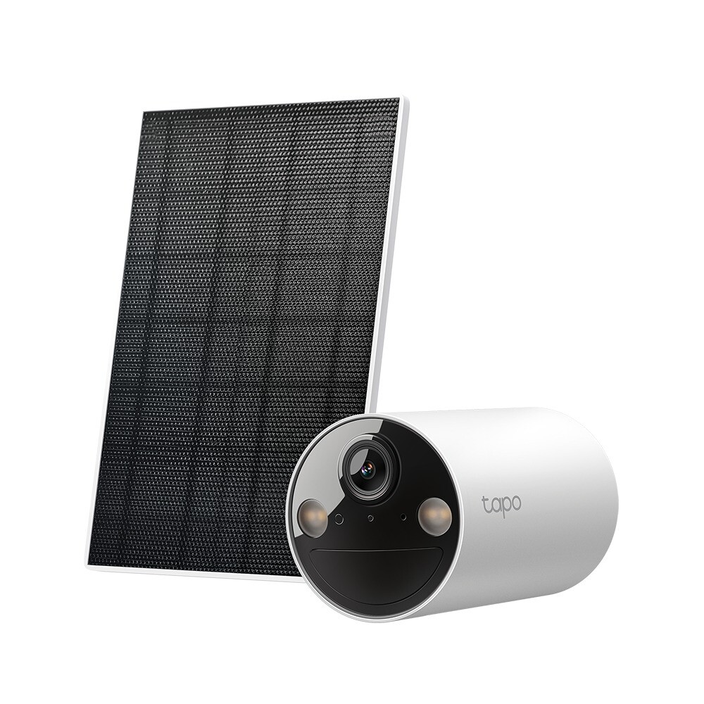 Overvågningskamera, TP-Link, Solar-Powered Security Camera Kit, hvid
