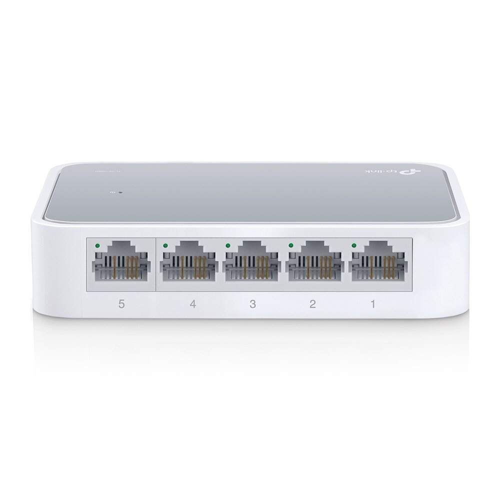 Switch TP-Link TL-SF1005D 5-Port 10/100 Mbps Desktop Switch, hvid