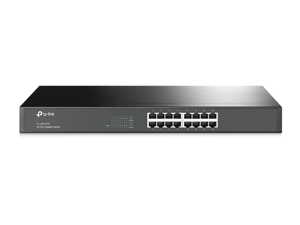 Switch TP-Link TL-SG1016 16-Port Gigabit Switch, sort