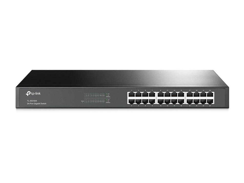 Switch TP-Link TL-SG1024 24-Port Gigabit Switch, sort