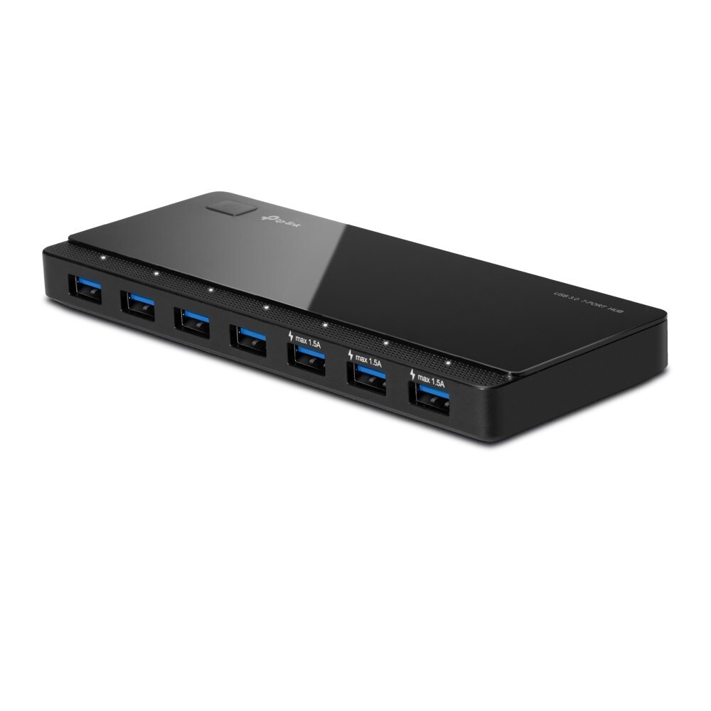 7-Port Hub, TP-Link UH700 USB 3.0, sort
