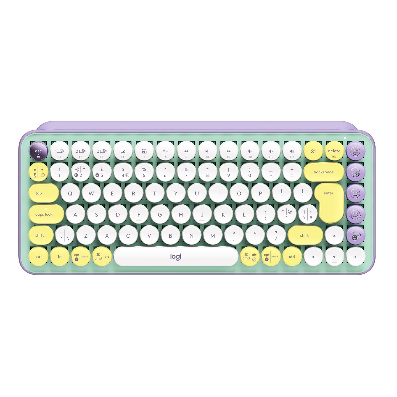 Trådløst Tastatur Logitech POP Keys - Wireless - Daydream Mint (Nordic)