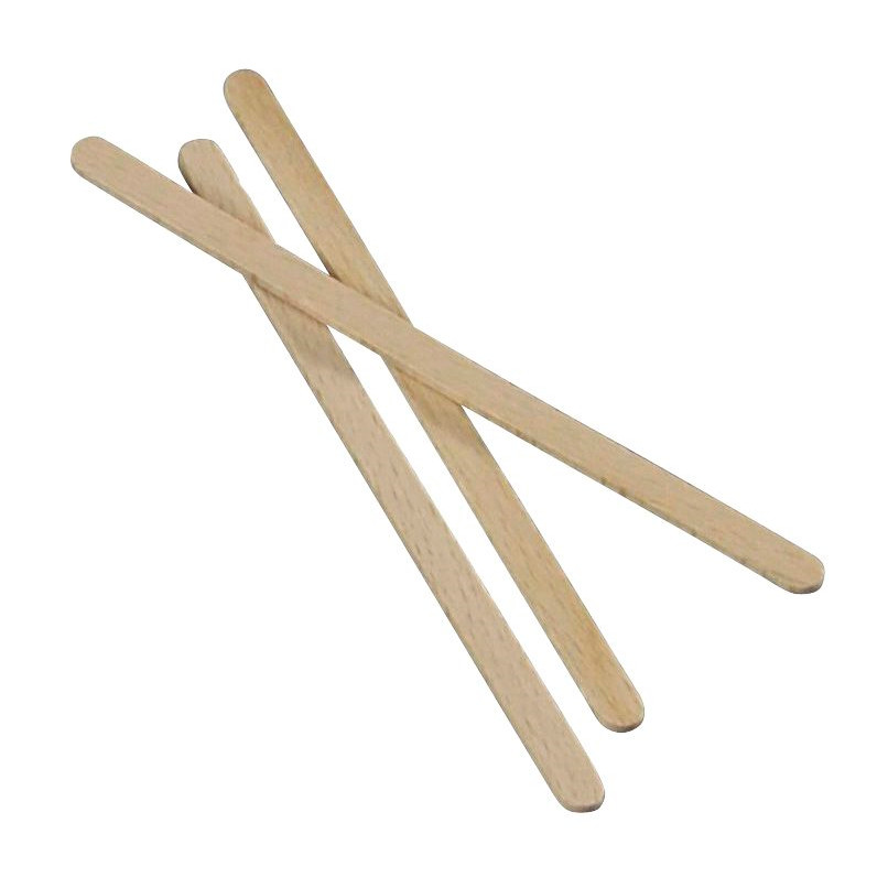 Træbestik rørepind 14 cm Nature line - 1000 stk