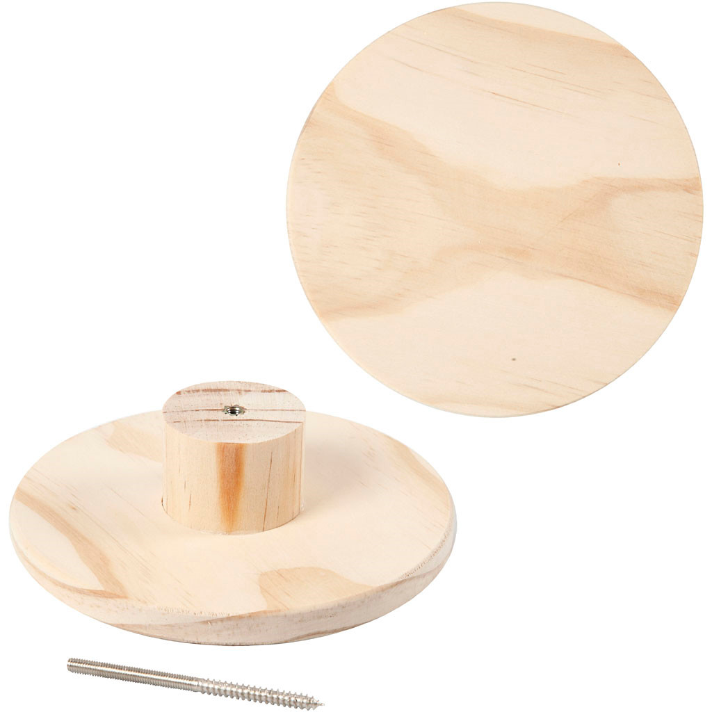 Træknage diameter 15 cm dybde 4,5 cm fyr | rund