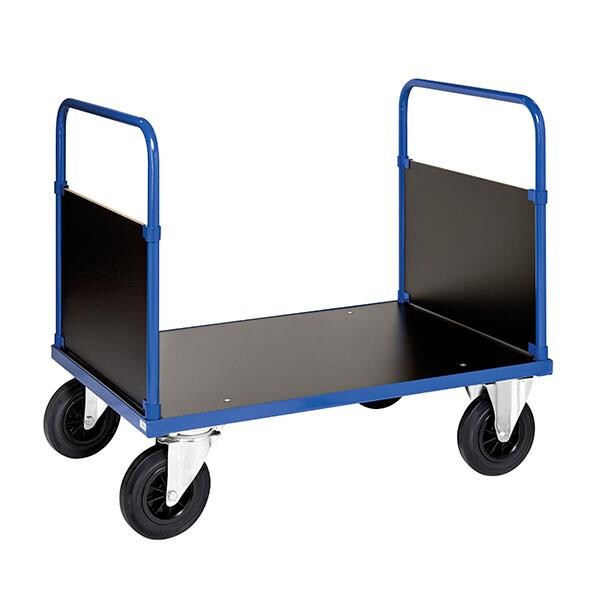 Transportvogn - 1000x700 mm - 2 gavle - Stål - 500 kg kapacitet