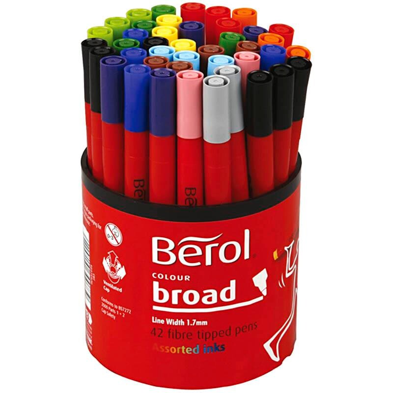 Tusch Berol 1.7 mm bred 42stk