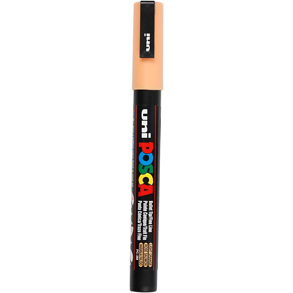 Tusch Posca, stregtykkelse: 0,9-1,3 mm, PC-3M , pale orange, fine, 1stk.