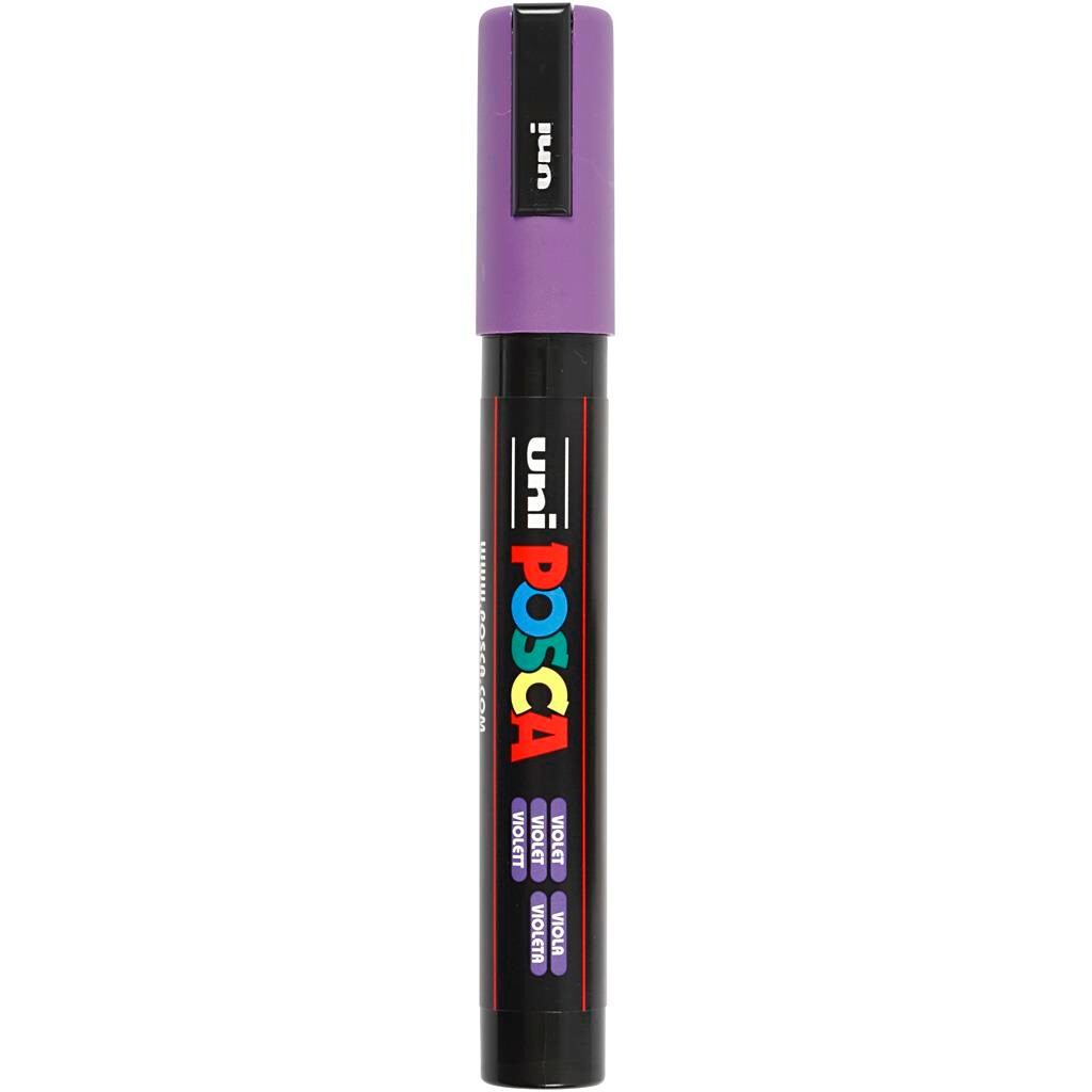 Tusch Posca, stregtykkelse: 2,5 mm, PC-5M , violet, medium, 1stk.