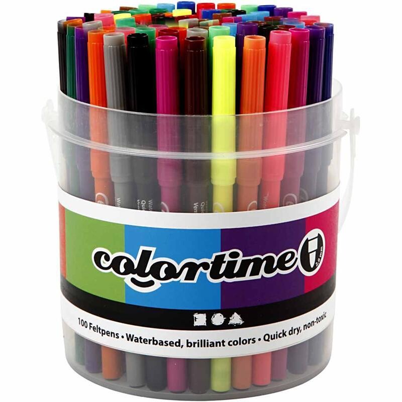 Tusser Colortime 2 mm ass. farver - 100 stk.