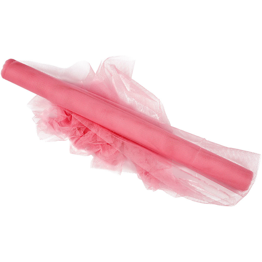 Tyl bredde 50 cm rosa | 5 meter