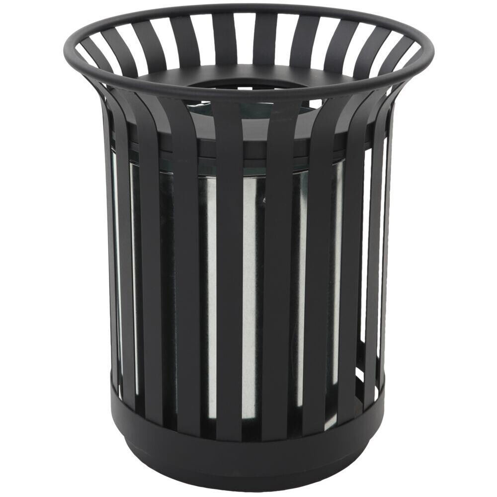 Udendørs affaldsspand - 69 L - Sort