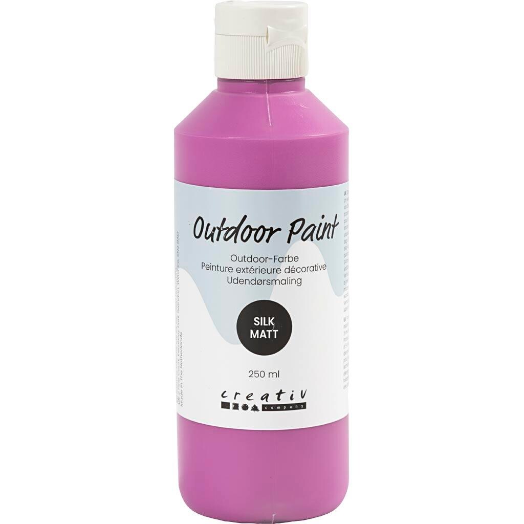 Udendørsmaling, silkemat, dækkende, lilla, 250 ml/ 1 fl.