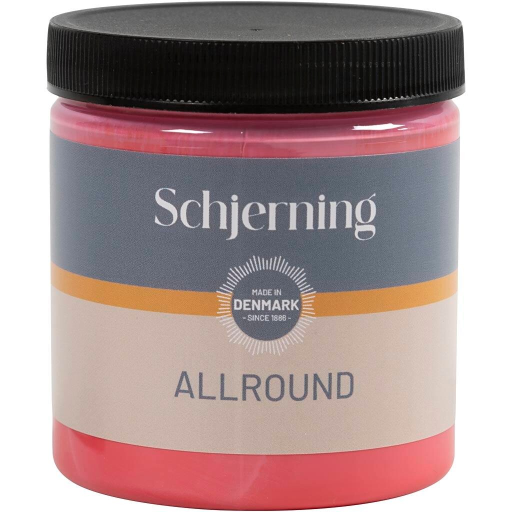 Udendørsmaling, silkemat, primær rød, 250 ml/ 1 fl.