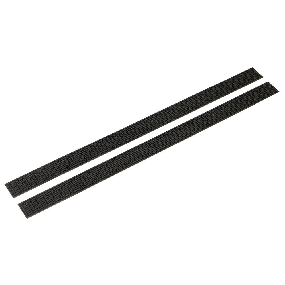 Udskiftningslister til fremfører, Vikan, sort, PA/polyester, til 25 cm fremfører, 2 stk.