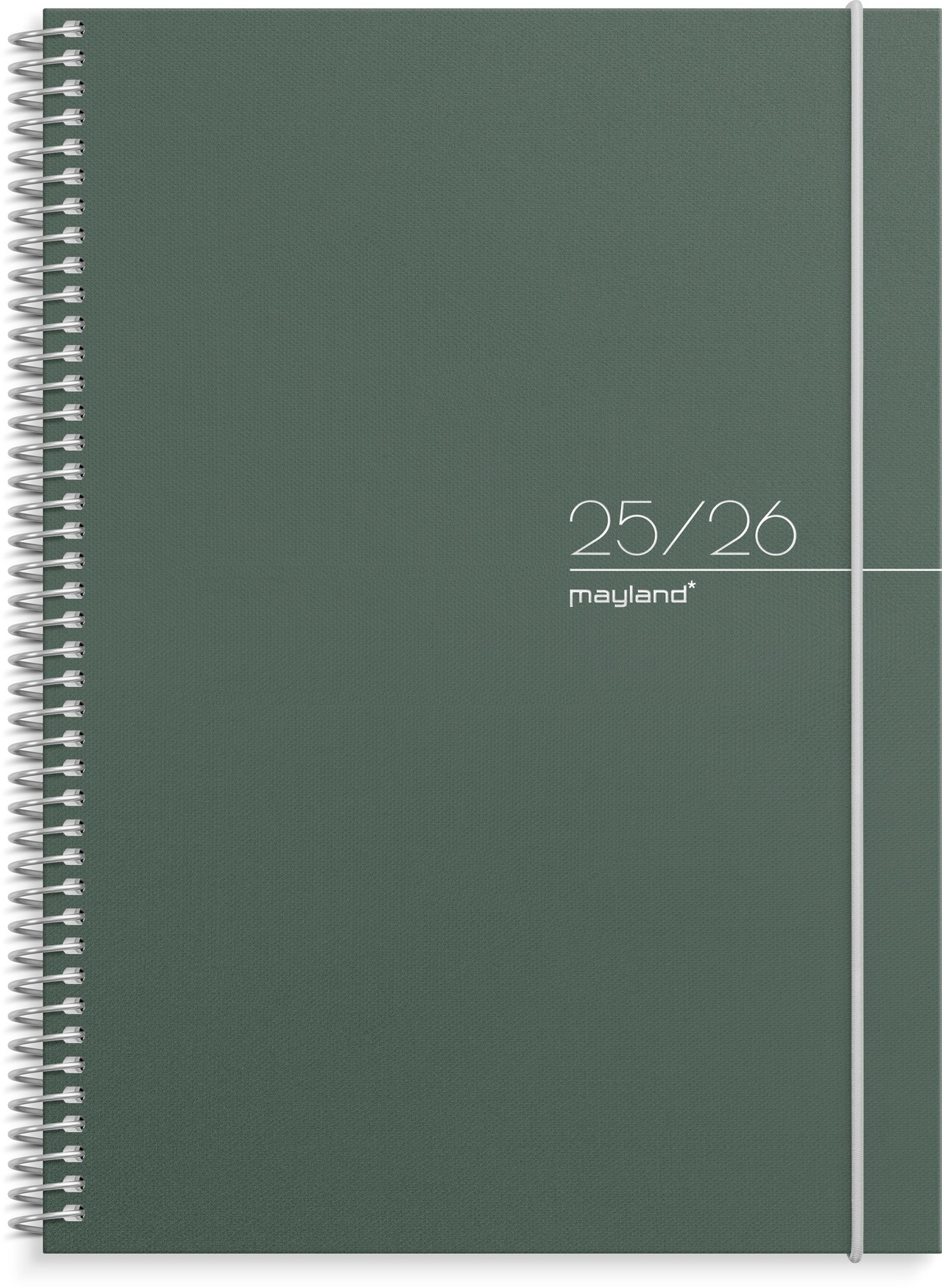 Ugekalender – Mayland – A5 tværformat – grøn – 2025/2026