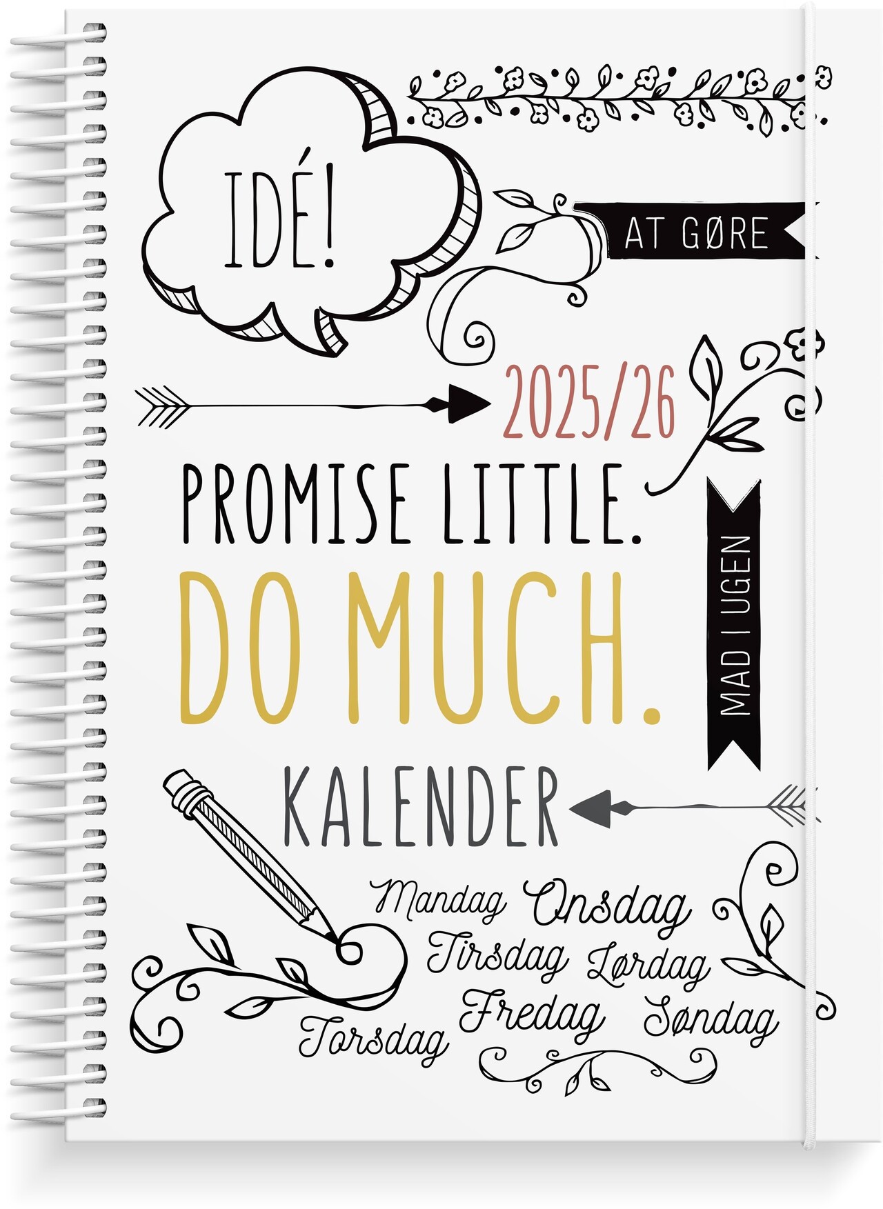 Ugekalender 2025/2026, Mayland, 21,5 x 16 x 1,6 cm A5, 26815000