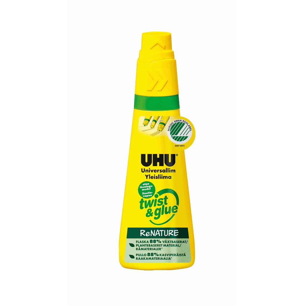 12 stk. Universallim - UHU Twist & Glue - 95 g - Køb minimum 12 stk.