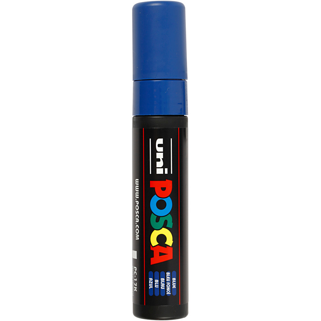 Posca Marker stregtykkelse: 15 mm PC-17K blue extra broad - 1 stk