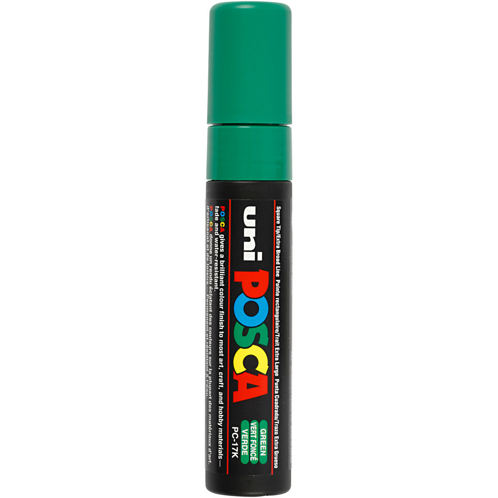 Posca Marker stregtykkelse: 15 mm PC-17K green extra broad - 1 stk