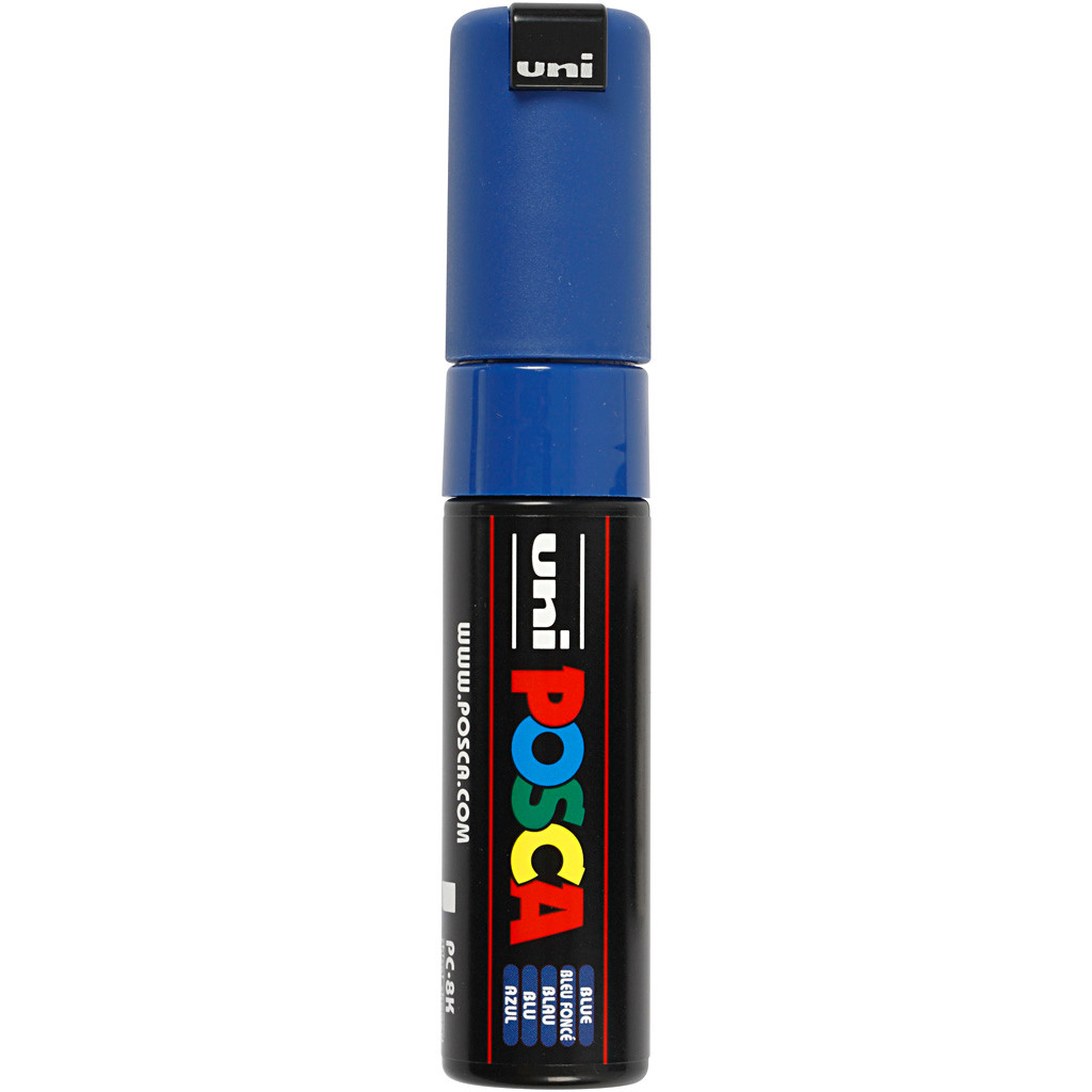 Posca Marker stregtykkelse: 8 mm PC-8K blue broad 1 stk