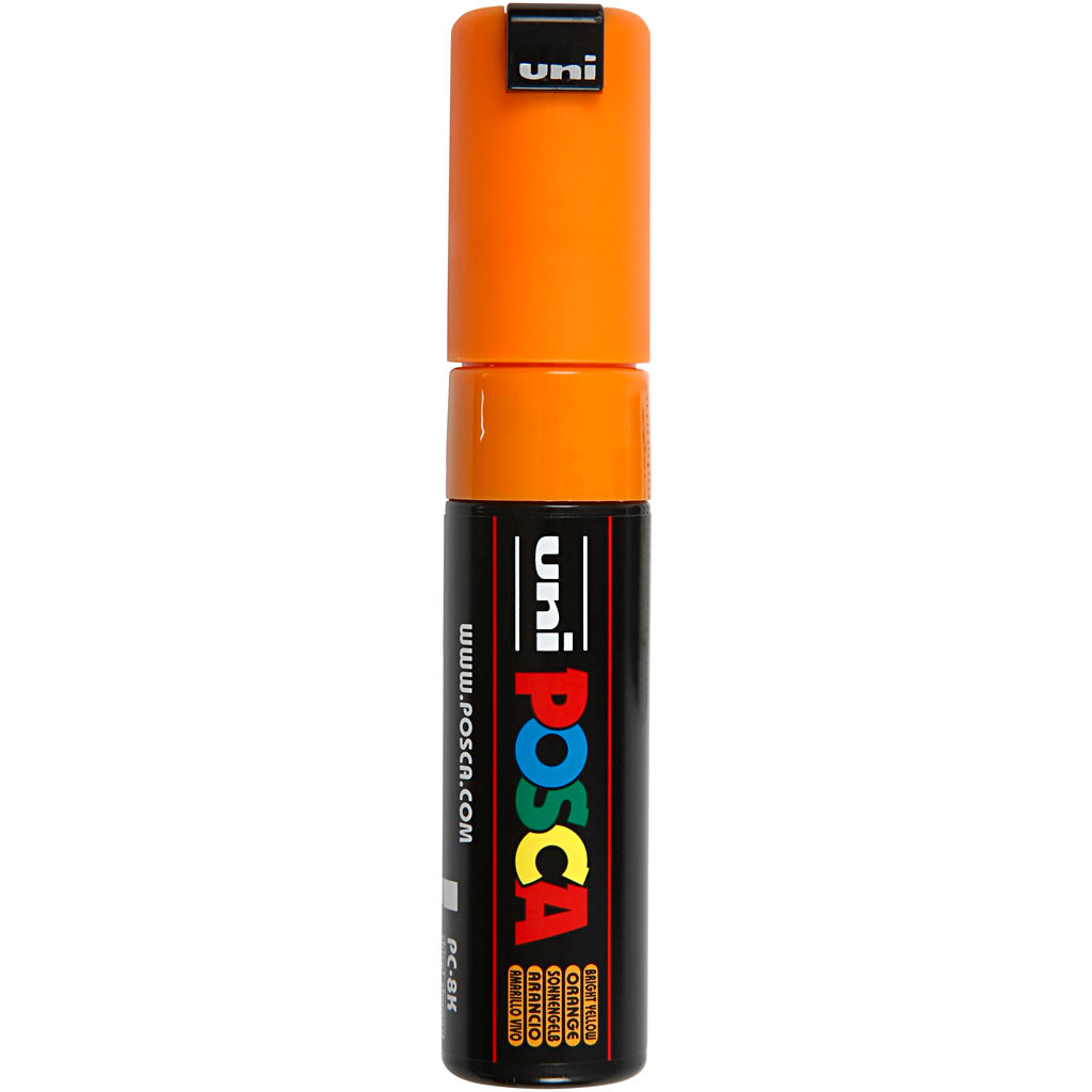 Posca Marker stregtykkelse: 8 mm PC-8K bright yellow broad 1 stk