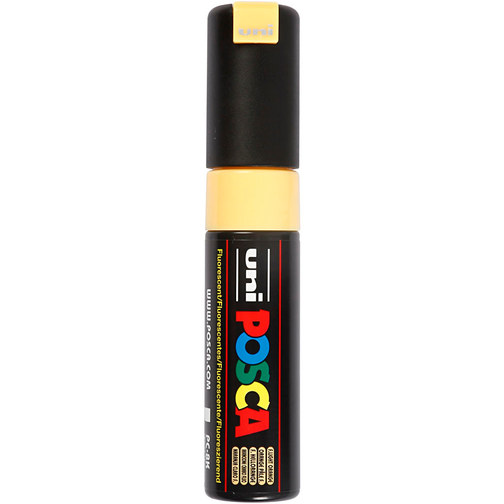 Posca Marker stregtykkelse: 8 mm PC-8K fluo light orange broad 1 stk