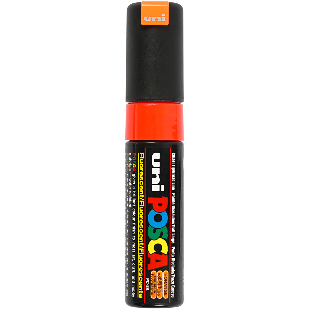 Posca Marker stregtykkelse: 8 mm PC-8K fluo orange broad 1 stk