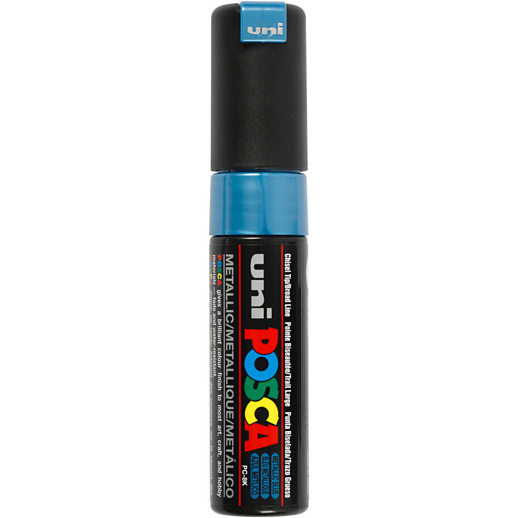 Posca Marker stregtykkelse: 8 mm PC-8K metallic blue broad 1 stk