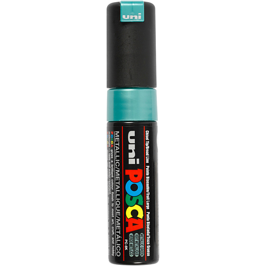 Posca Marker stregtykkelse: 8 mm PC-8K metallic green broad 1 stk