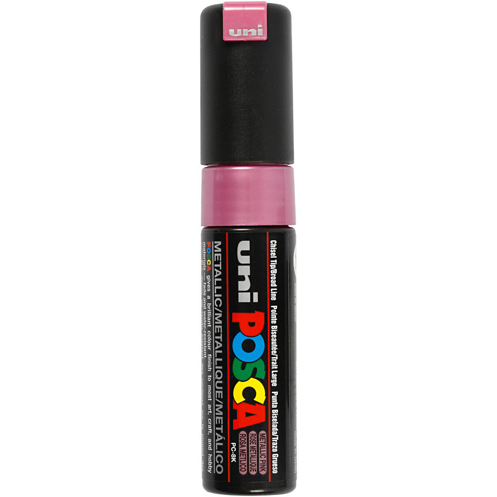 Posca Marker stregtykkelse: 8 mm PC-8K metallic pink broad 1 stk