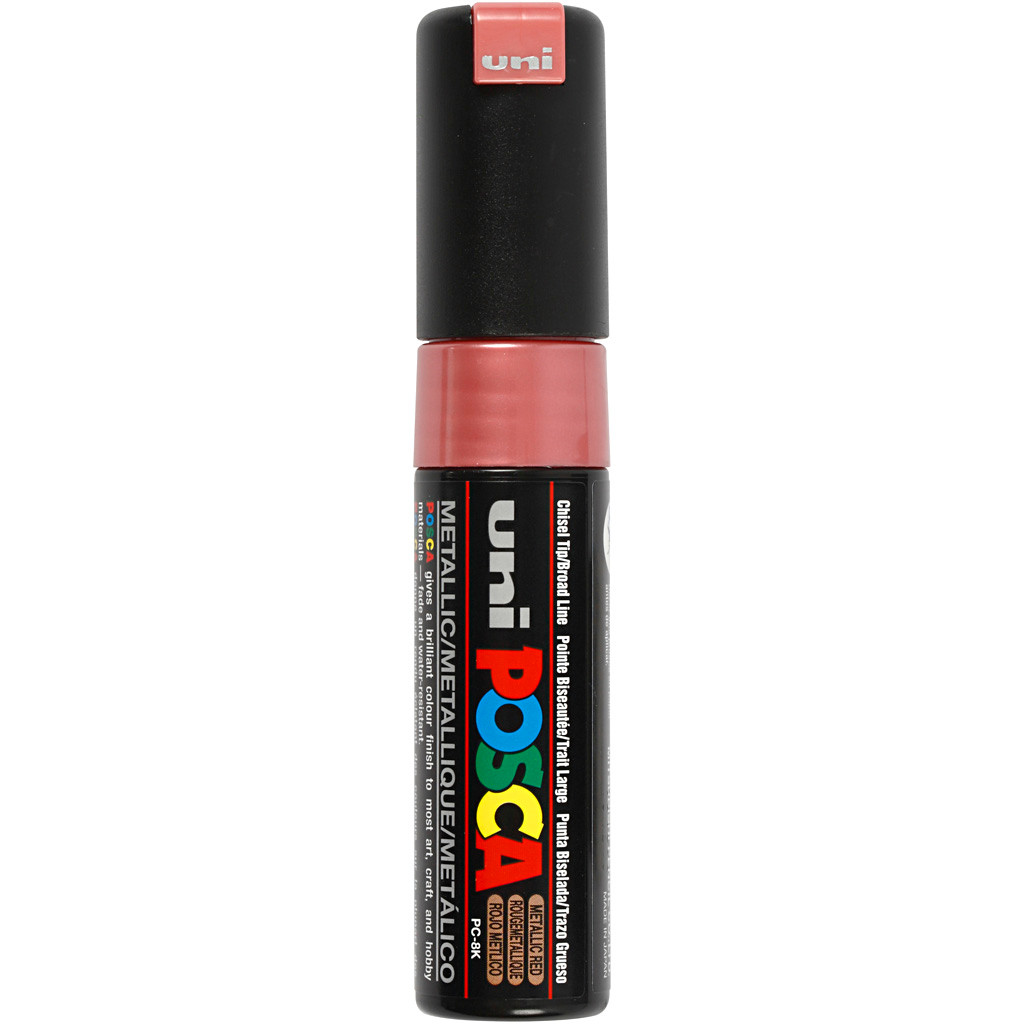 Posca Marker stregtykkelse: 8 mm PC-8K metallic red broad 1 stk