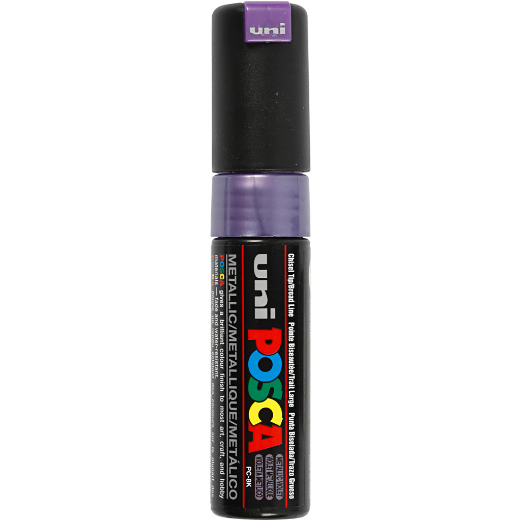 Posca Marker stregtykkelse: 8 mm PC-8K metallic violet broad 1 stk