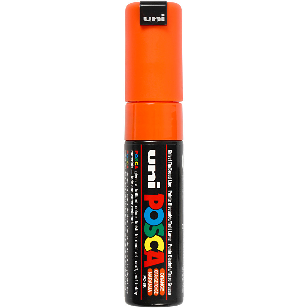 Posca Marker stregtykkelse: 8 mm PC-8K orange broad 1 stk