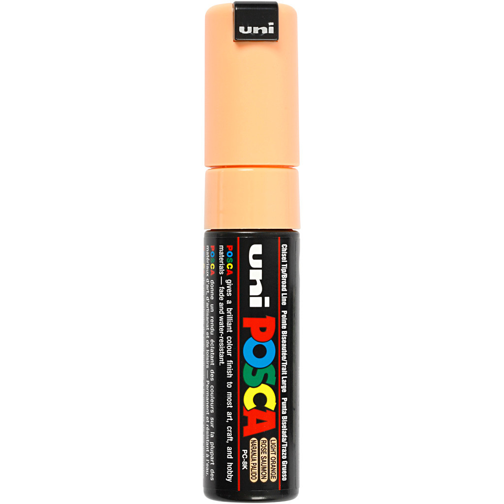 Posca Marker stregtykkelse: 8 mm PC-8K pale orange broad 1 stk