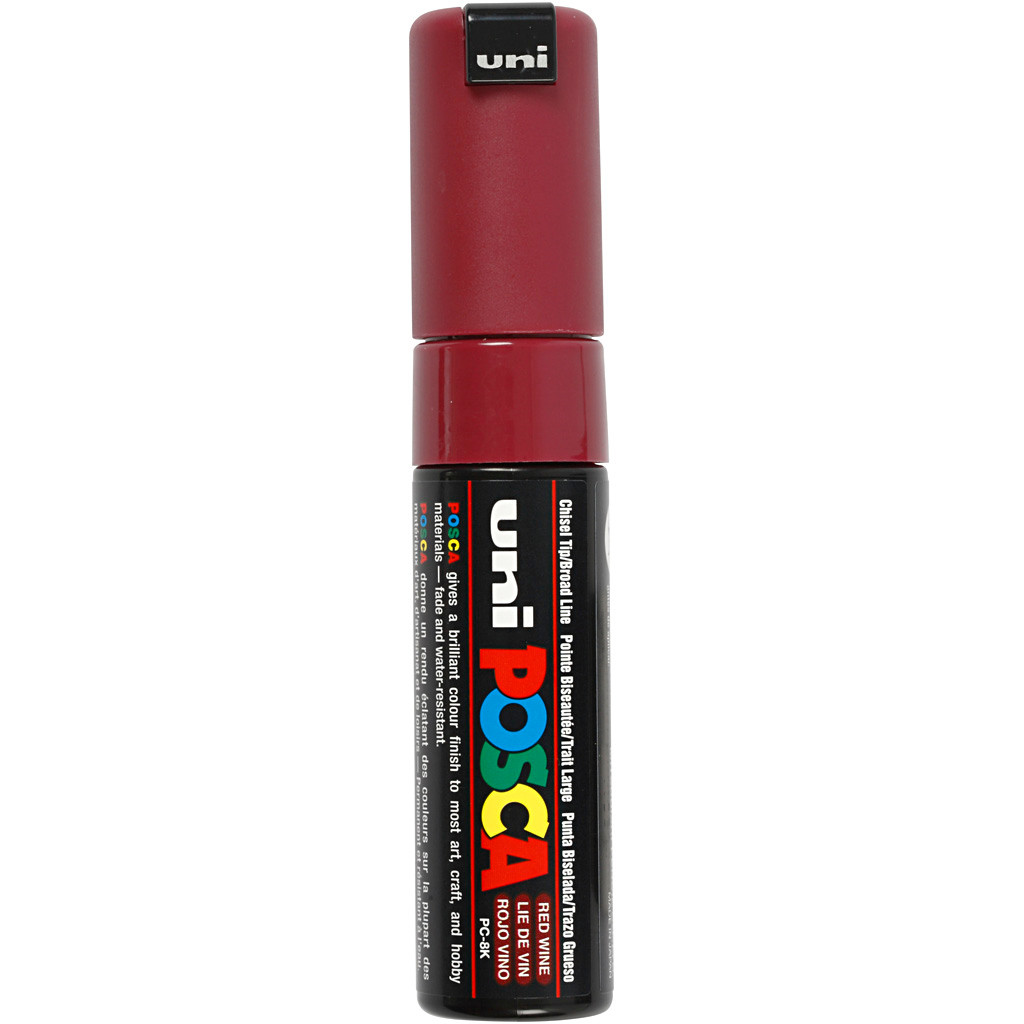Posca Marker stregtykkelse: 8 mm PC-8K red wine broad 1 stk