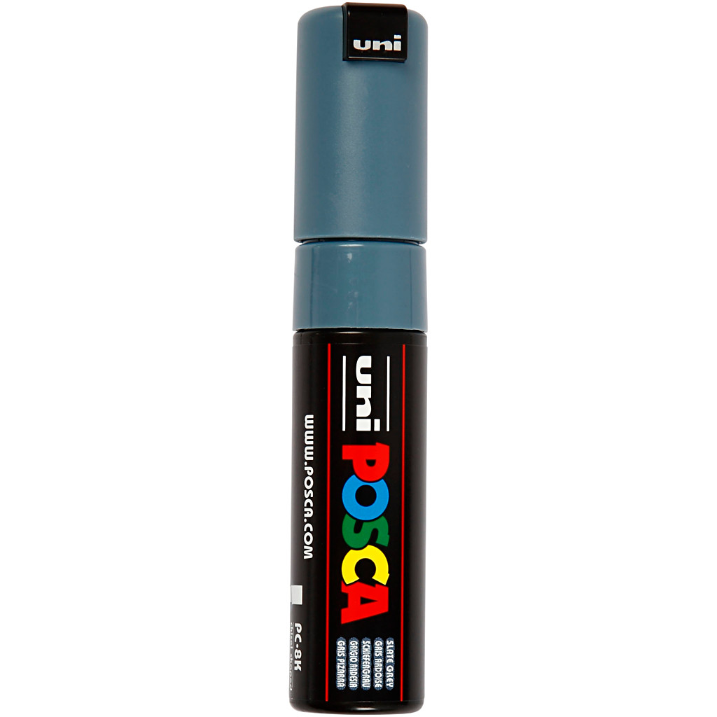 Posca Marker stregtykkelse: 8 mm PC-8K slate grey broad 1 stk