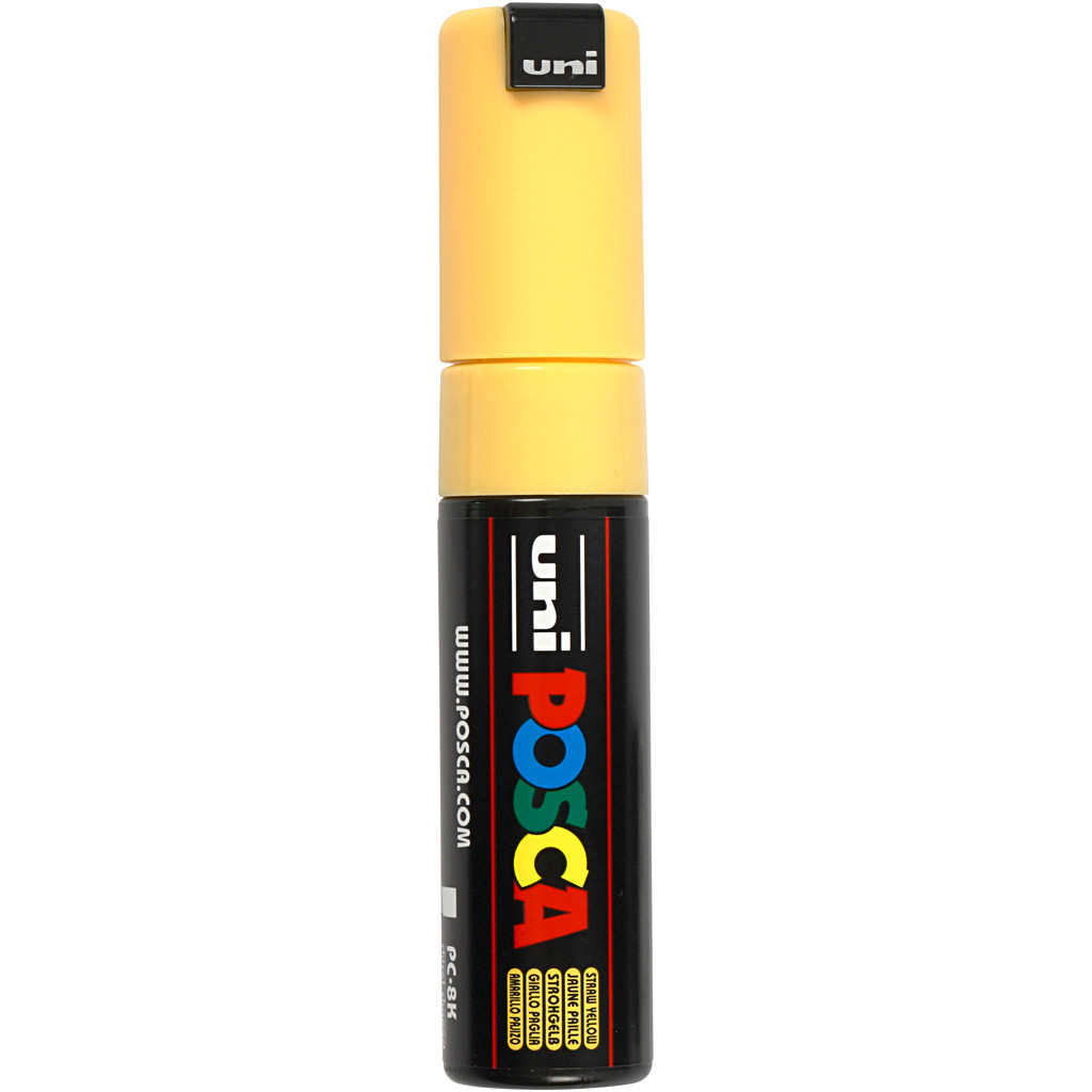 Posca Marker stregtykkelse: 8 mm PC-8K straw yellow broad 1 stk
