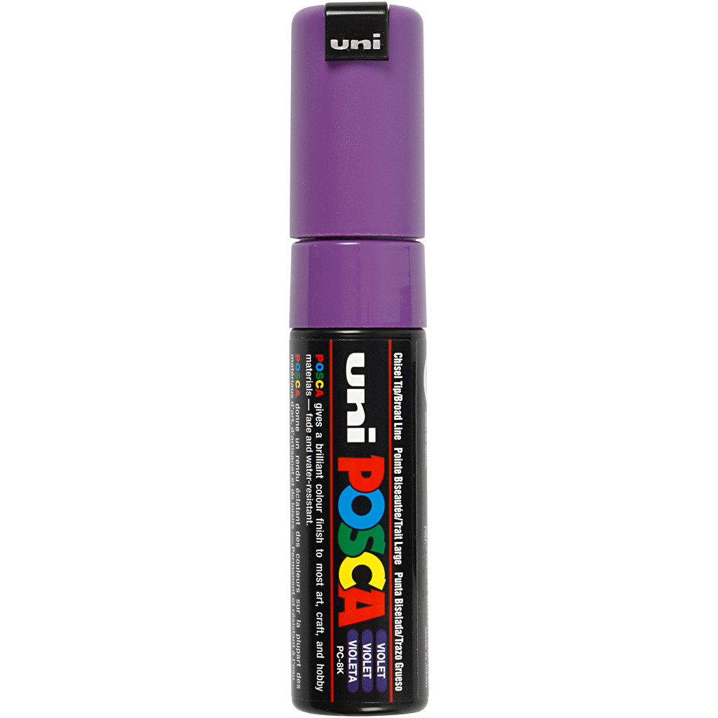 Posca Marker stregtykkelse: 8 mm PC-8K violet broad 1 stk