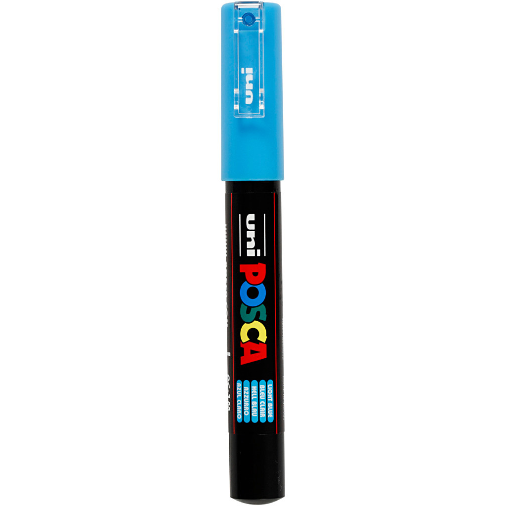 Tusch Posca, stregtykkelse: 0,7 mm, PC-1M , light blue, extra-fine, 1stk.