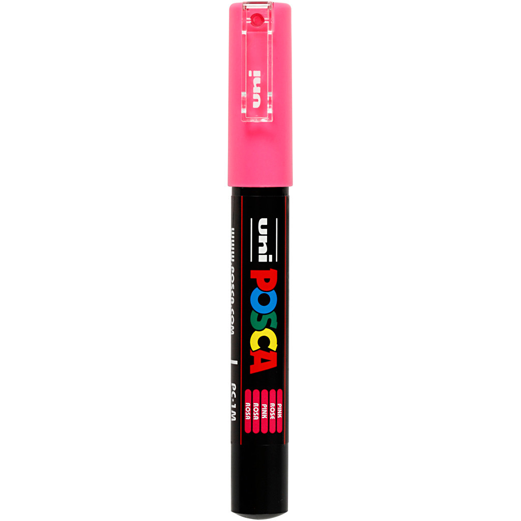 Tusch Posca, stregtykkelse: 0,7 mm, PC-1M , pink, extra-fine, 1stk.