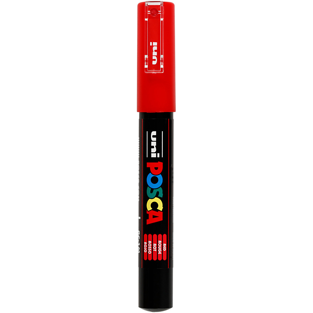 Tusch Posca stregtykkelse: 0,7 mm PC-1M red - extra-fine