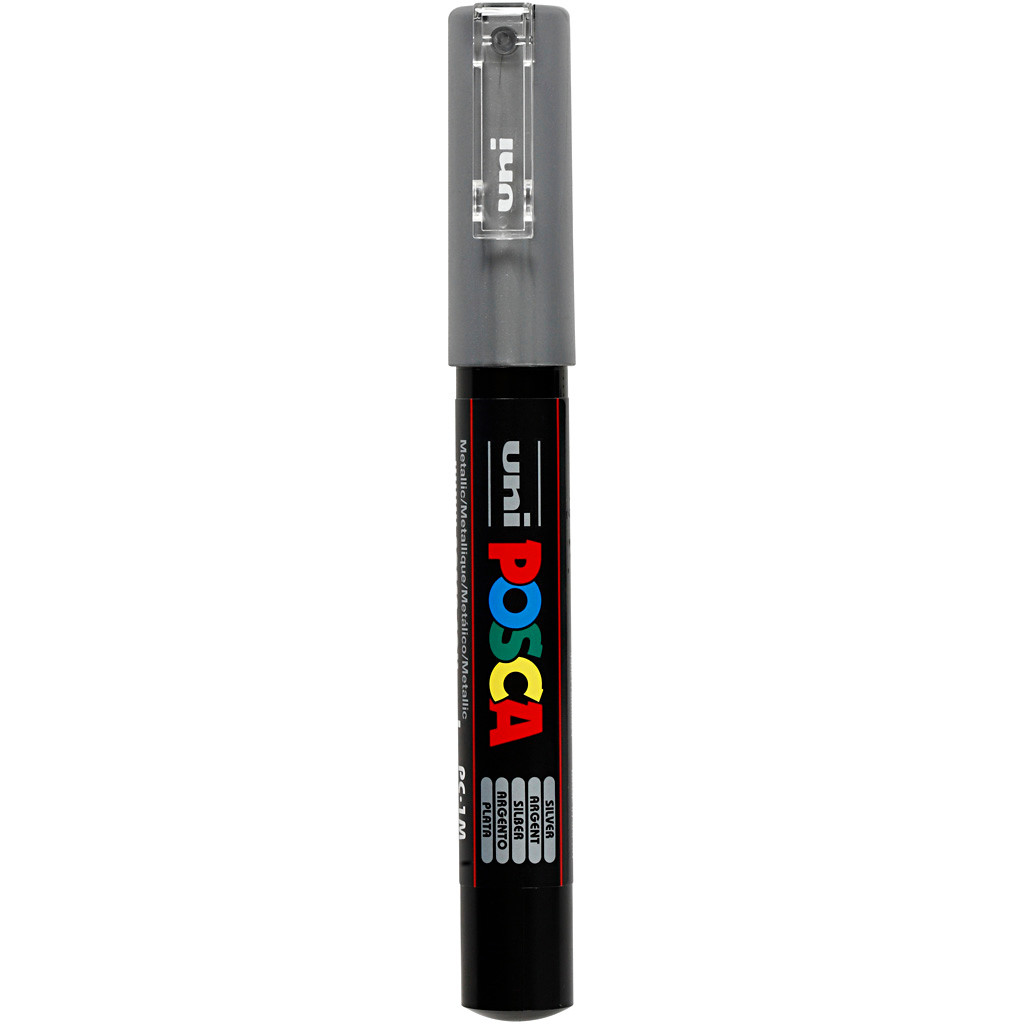 Posca tuscher stregtykkelse: 0,7 mm PC-1M sølv - extra-fine